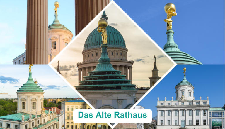 Collage aus verschiedenen Ansicht vom Alten Rathaus